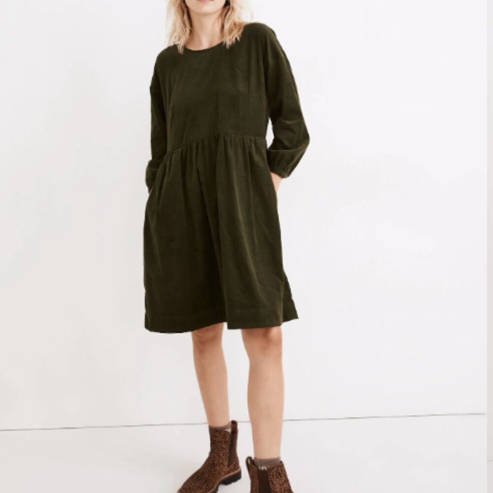 Madewell Corduroy Relaxed Mini Dress